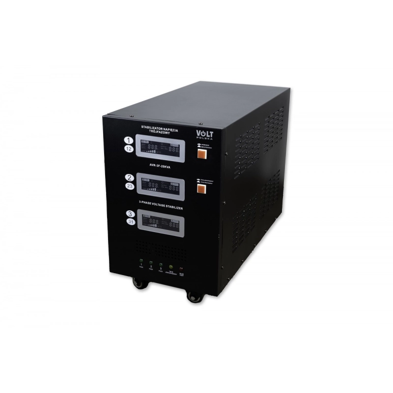 STABILIZATOR NAPIĘCIA TRÓJFAZOWY AVR PRO 25000VA 3% 3F