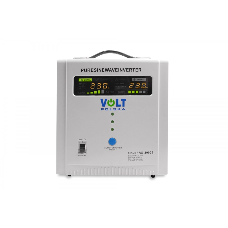 SINUS PRO 2000 E 12/230V (1250/2000W) ZASILACZ AWARYJNY + wysyłka na UKRAINĘ